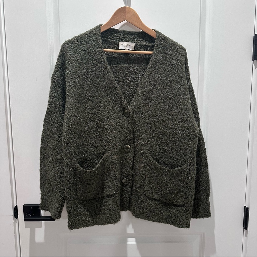 Michael Stars Olive Knit Cardigan